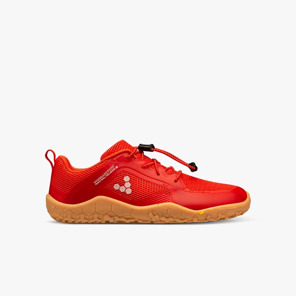 Fiery Coral Primus Trail II Fg Kids Vivobarefoot