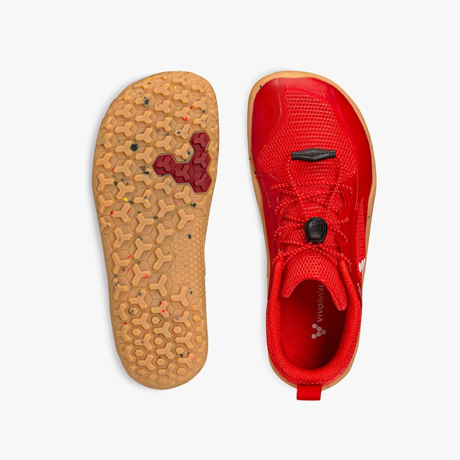 Fiery Coral Primus Trail II Fg Kids Vivobarefoot