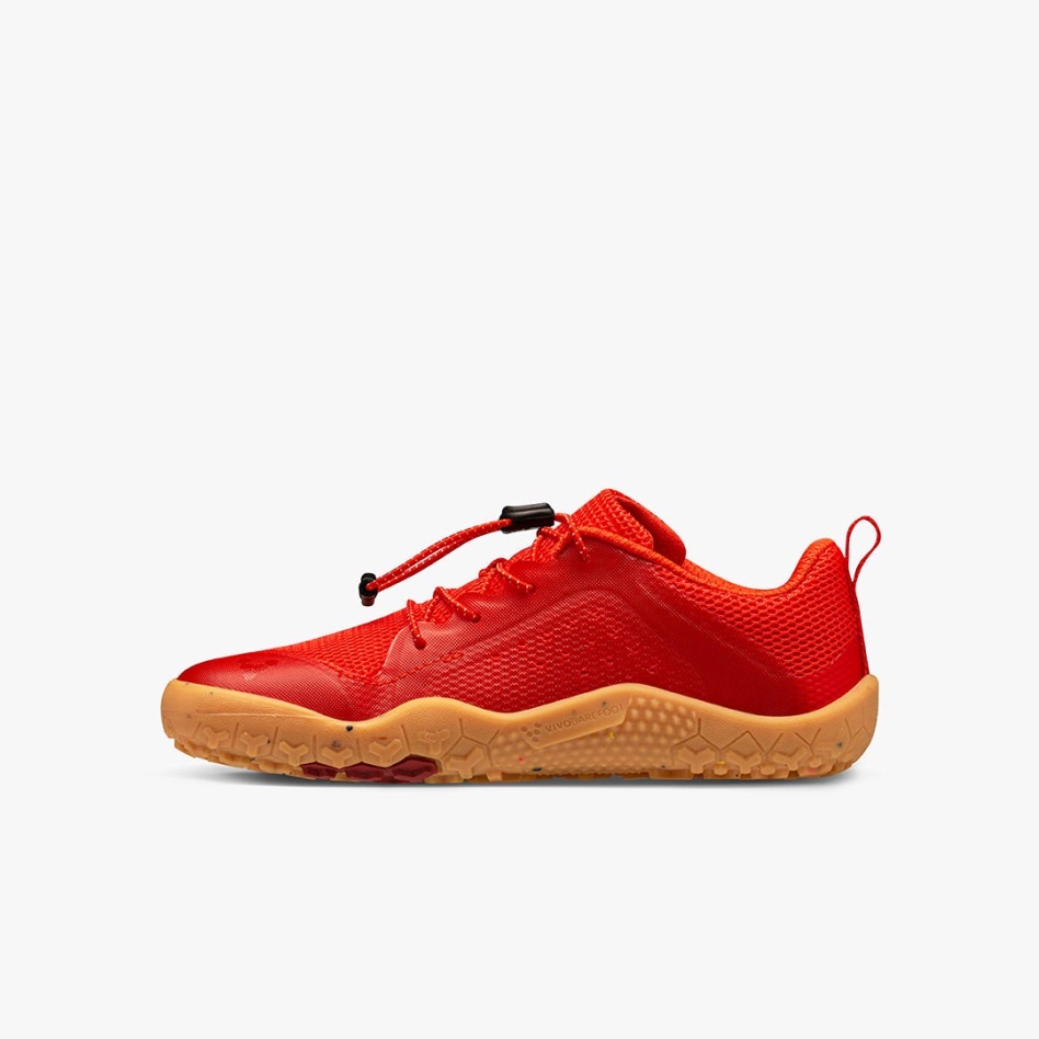 Fiery Coral Primus Trail II Fg Kids Vivobarefoot