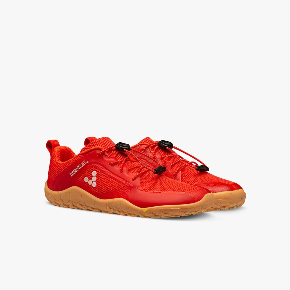 Fiery Coral Primus Trail II Fg Kids Vivobarefoot