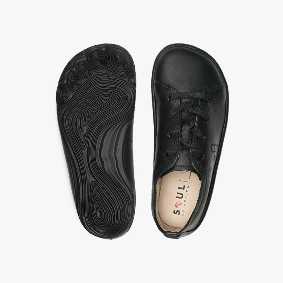 Vivobarefoot Addis School Kids Black