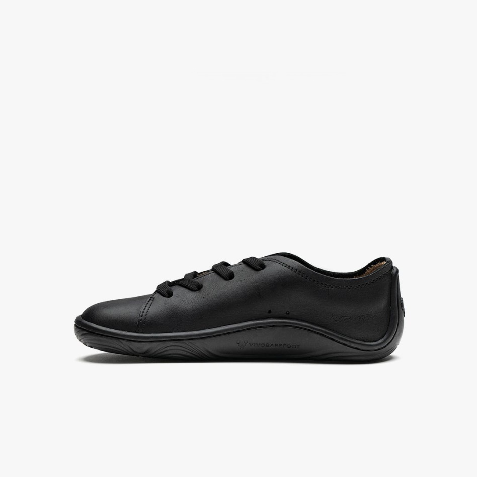 Vivobarefoot Addis School Kids Black
