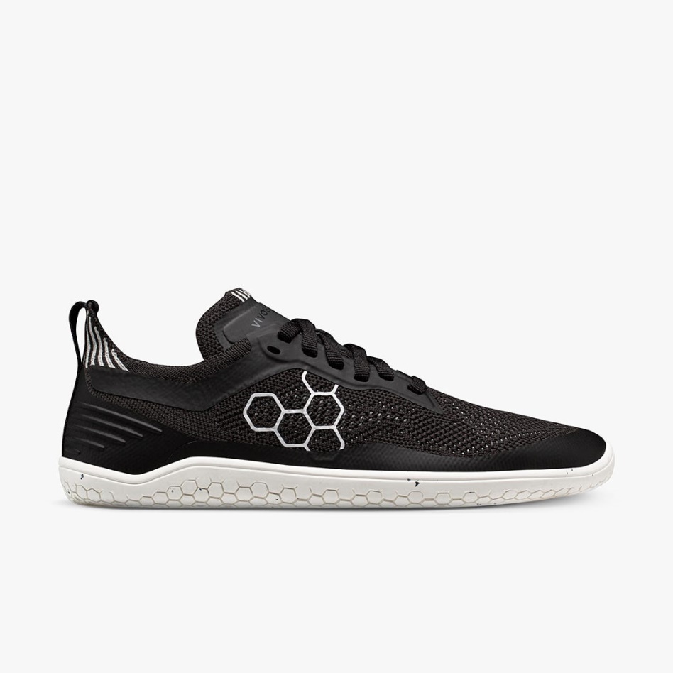 Geo Racer Knit Womens Vivobarefoot Obsidian
